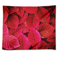 Red Leaf Print Tapestry