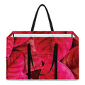 Red Leaf Print Utility Tote Bag