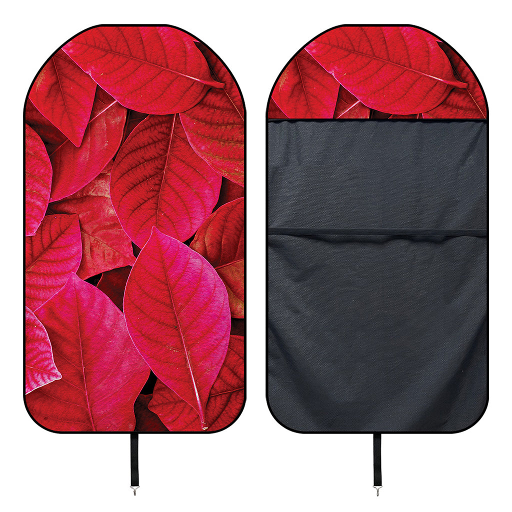 Red Leaf Print Waterproof Car Seat Cover