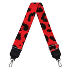 Red Leopard Print Bag Strap
