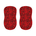 Red Leopard Print Bar Stool Covers