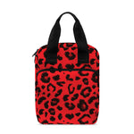 Red Leopard Print Bible Tote Bag