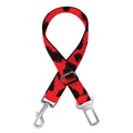 Red Leopard Print Dog Seat Belt