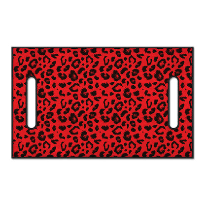 Red Leopard Print Golf Cart Seat Cover