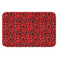 Red Leopard Print Indoor Door Mat