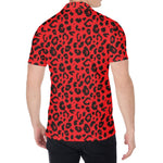 Red Leopard Print Men's Shirt