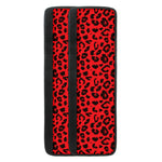 Red Leopard Print Refrigerator Handle Covers