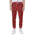 Red Leopard Print Joggers