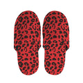 Red Leopard Print Slippers