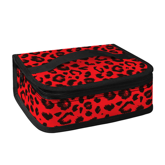 Red Leopard Print Small Lunch Bag