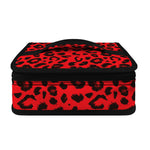 Red Leopard Print Small Lunch Bag