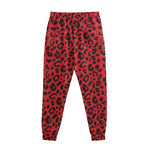 Red Leopard Print Sweatpants