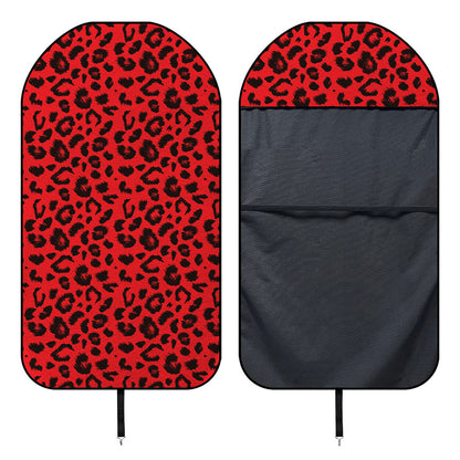 Red Leopard Print Waterproof Car Seat Cover