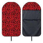 Red Leopard Print Waterproof Car Seat Cover
