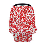 Red Lollipop Candy Pattern Print Baby Seat Cover