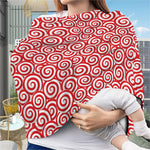 Red Lollipop Candy Pattern Print Baby Seat Cover