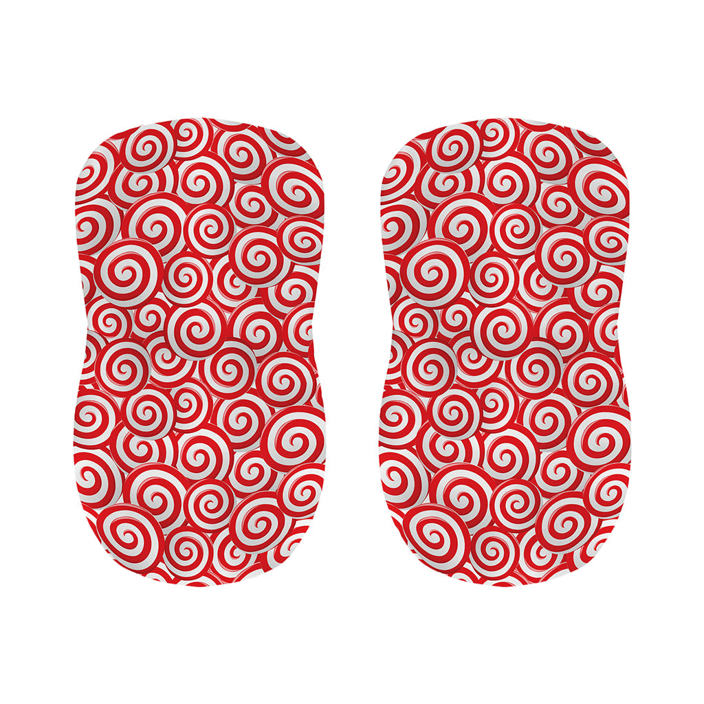Red Lollipop Candy Pattern Print Bar Stool Covers