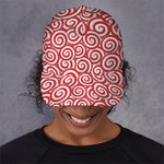 Red Lollipop Candy Pattern Print Baseball Cap