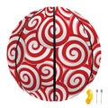 Red Lollipop Candy Pattern Print Basketball