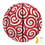 Red Lollipop Candy Pattern Print Basketball