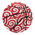 Red Lollipop Candy Pattern Print Basketball