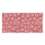 Red Lollipop Candy Pattern Print Beach Towel