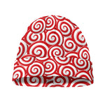 Red Lollipop Candy Pattern Print Beanie