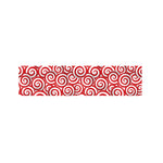 Red Lollipop Candy Pattern Print Bed Runner
