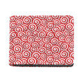 Red Lollipop Candy Pattern Print Bifold Wallet