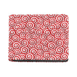 Red Lollipop Candy Pattern Print Bifold Wallet