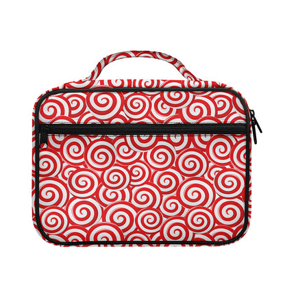 Red Lollipop Candy Pattern Print Briefcase Bible Bag