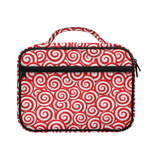 Red Lollipop Candy Pattern Print Briefcase Bible Bag