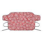 Red Lollipop Candy Pattern Print Car Windshield Snow Cover