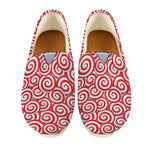 Red Lollipop Candy Pattern Print Casual Shoes