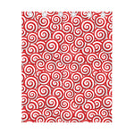 Red Lollipop Candy Pattern Print Curtain