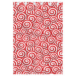Red Lollipop Candy Pattern Print Curtain