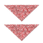 Red Lollipop Candy Pattern Print Dog Bandana