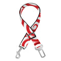 Red Lollipop Candy Pattern Print Dog Seat Belt