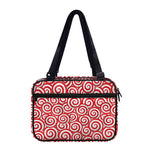 Red Lollipop Candy Pattern Print Double Strap Bible Bag