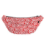 Red Lollipop Candy Pattern Print Fanny Pack