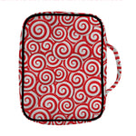 Red Lollipop Candy Pattern Print Front Pocket Bible Bag
