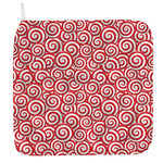 Red Lollipop Candy Pattern Print Hand Towel