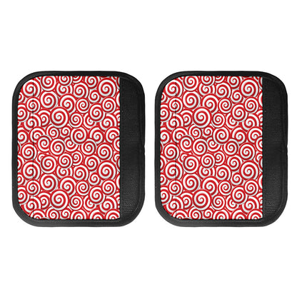 Red Lollipop Candy Pattern Print Handle Covers