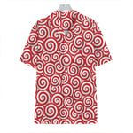 Red Lollipop Candy Pattern Print Hawaiian Shirt