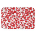 Red Lollipop Candy Pattern Print Indoor Door Mat