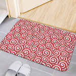 Red Lollipop Candy Pattern Print Indoor Door Mat