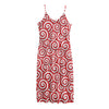 Red Lollipop Candy Pattern Print Jersey Midi Cami Dress