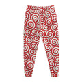 Red Lollipop Candy Pattern Print Jogger Pants