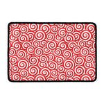 Red Lollipop Candy Pattern Print Kitchen Mat