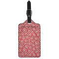 Red Lollipop Candy Pattern Print Luggage Tag
